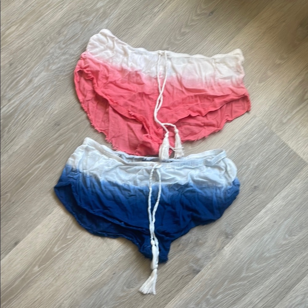 Pink and Blue Ombre Shorts